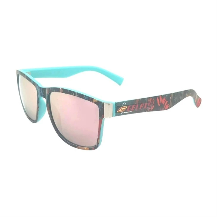 Unisex Customized Colorful Mirrored Sports Square Wayfarer Sunglasses 59336