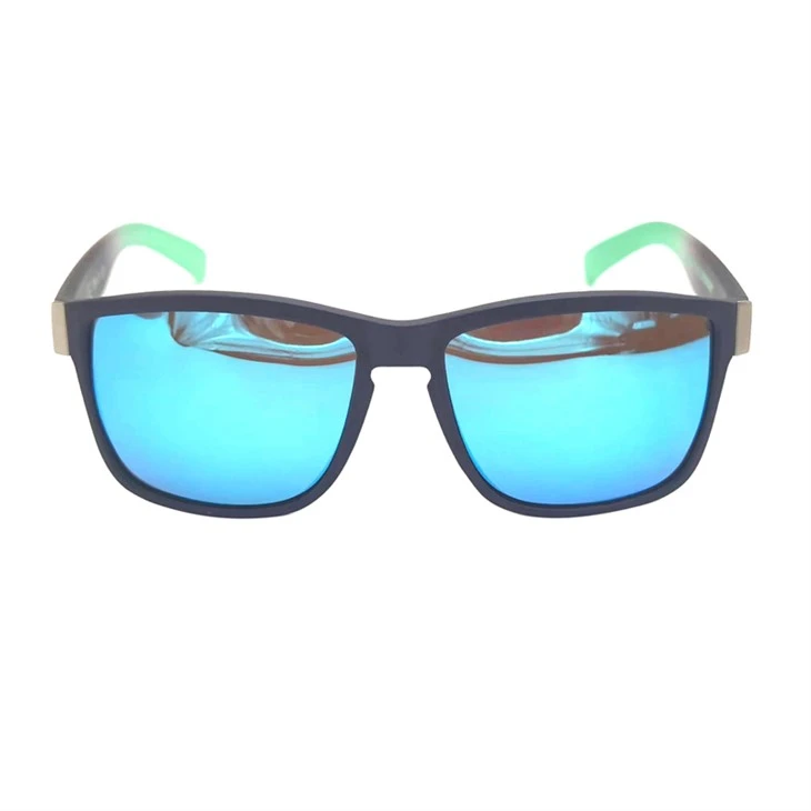 Unisex pielāgotas krāsainas sporta kvadrātveida Wayfarer saulesbrilles ar spoguļiem 59336